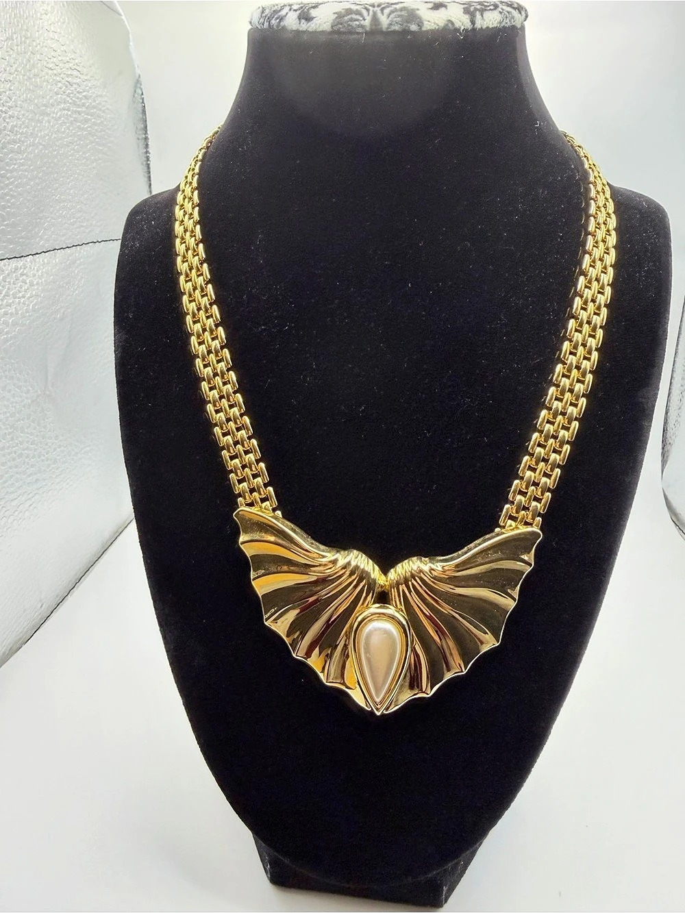 Gold-Tone Statement Pendant Necklace
